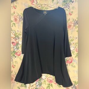 Elegant Knit Black Women's Dress